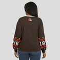 thumbnail image 5 of Women's WEAR by Erin Andrews  Brown Cleveland Browns Sport Long-Sleeve T-Shirt, 5 of 6