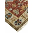 thumbnail image 3 of 10' X 13' Ivory Red And Blue Wool Floral Hand Knotted Stain Resistant Area Rug, 3 of 5