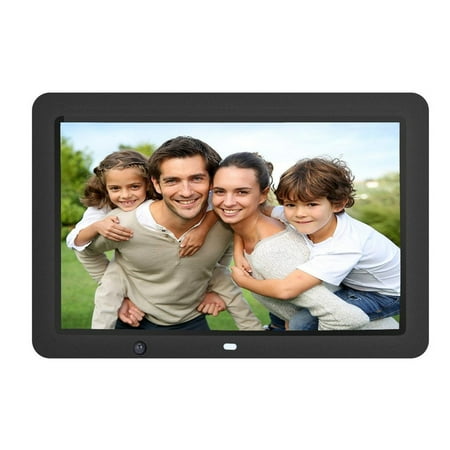 - 12-Inch Digital Photo Frame with 8GB Storage, High Resolution LCD, MP3 Music and HD Video Playback, Auto On/Off Timer, Ultra Slim Design
