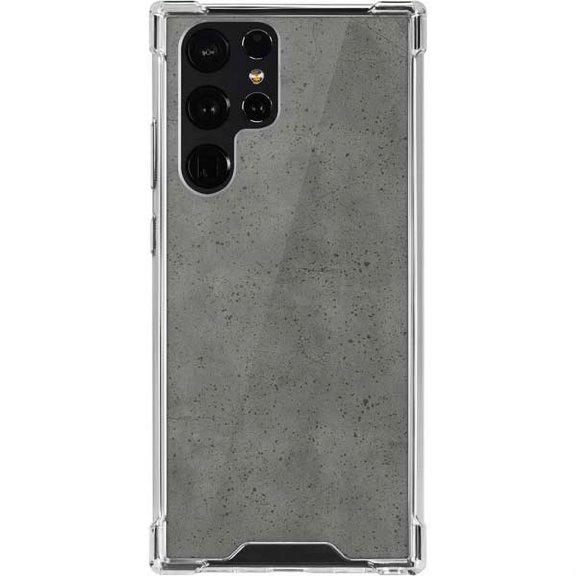 Skinit Concrete Speckle Grey Concrete Galaxy S22 Ultra Clear Case