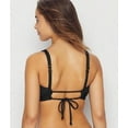thumbnail image 4 of Becca BLACK Zoe Ribbed Bralette Bikini Swim Top, US Small, 4 of 9