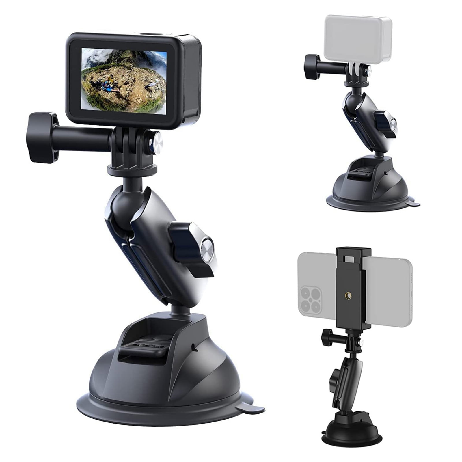 Heavy Duty Car Mount Windshield Window Suction Cup Mount with Phone