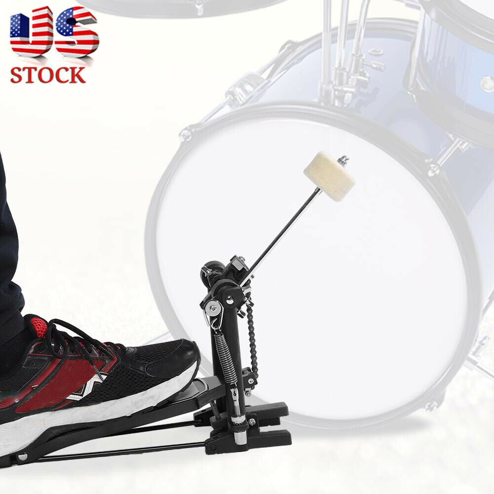 Drum Pedal Single Bass Pedal Foot kick Drum Set Percussion Single Chain
