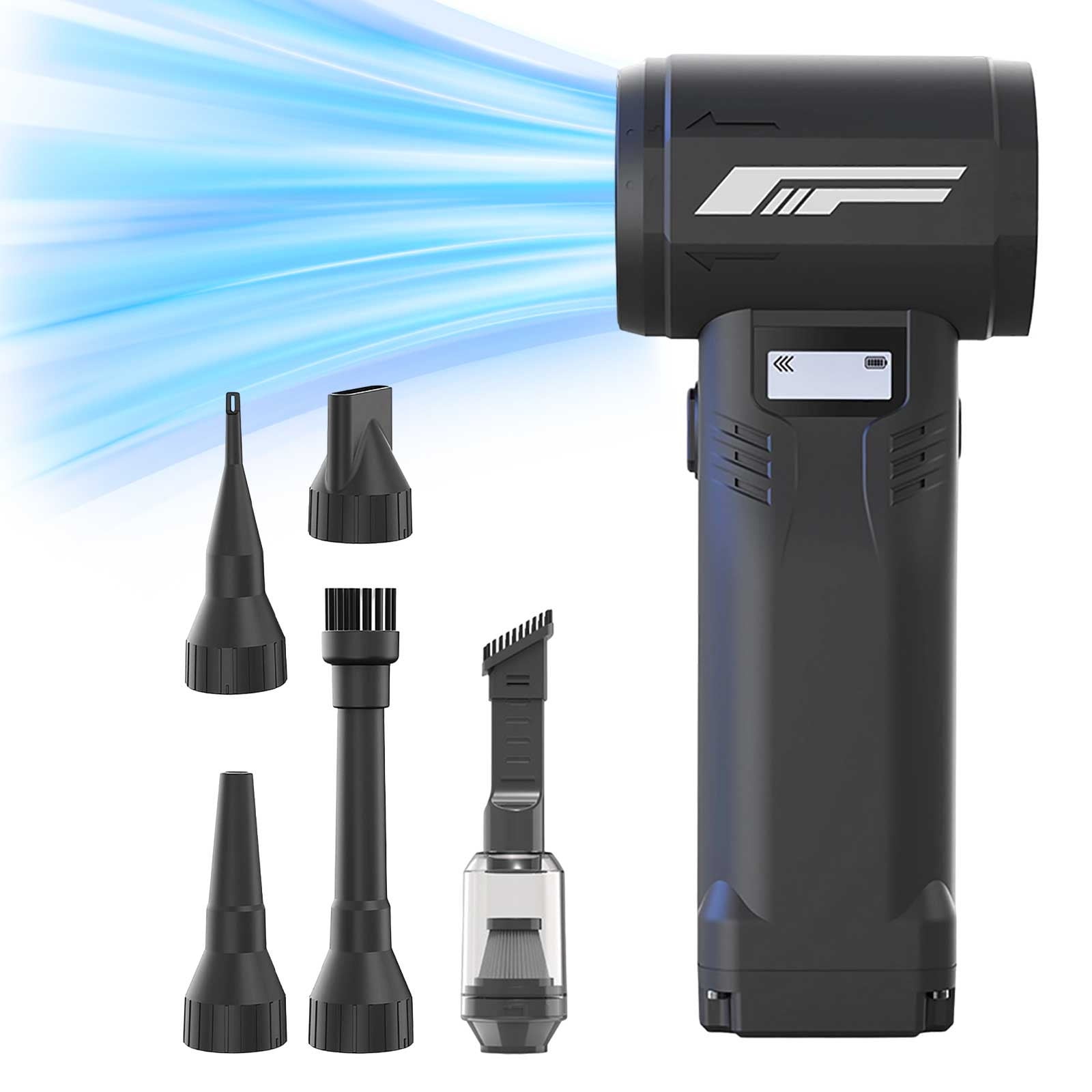 Portable Snow Blower - 110000 RPM Electric Blower with Multiple Nozzles - Powerful Snow and Leaf Blower