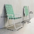thumbnail image 3 of Outsunny Ensemble de 2 Chaises de Patio Pliantes, Ensemble de Chaises Classiques Portatives, Vert, 3 of 10
