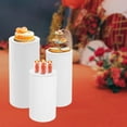 thumbnail image 6 of 3Pcs Cylinder Pedestal Stand, Cylinder Stands for party Event Decor Round Cylinder Stand Pedestal Display for Wedding Decoration ,23.6" H+29.5" H+35.4" H, 6 of 28
