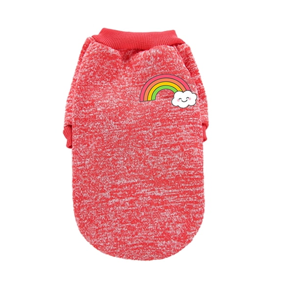 Billuyoard Ropa para perros, suéter para mantener el calor para mascotas, dulce regalo, chaleco transpirable para cachorros, camisa para Ropa para mascotas Gran rojo XS