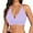 Purple, variant on Daznico Women's Twist-Front Bikini Top, Crisscross Back V-Neck Swim Bra,L