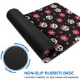 thumbnail image 6 of Long Mouse Pads for Desk,Black Skull Flower Bow Pattern Desk Mats on Top Of Desks, Desk Mouse Pad Extra Large with 3mm Non-Slip Base and Stitched Edge for Gaming,Office,Work,Home 47.3"x23.6", 6 of 6
