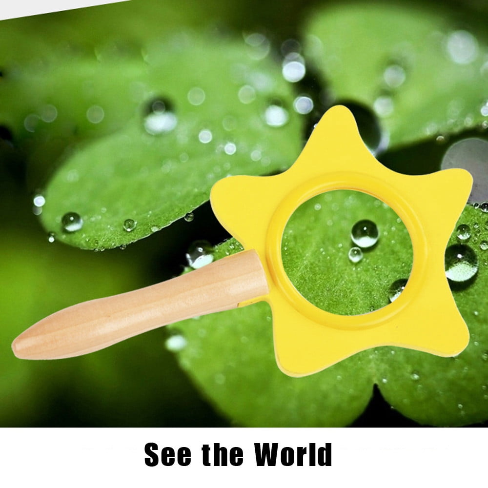 Star Shape Handheld Insect Magnifier Glass Kids Science Educational Toy HDF FJ 