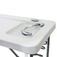 Zimtown Folding Fish Fillet Cleaning Table, with Faucet Sprayer Sink