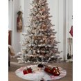 thumbnail image 4 of Falda de árbol de Navidad de rayas rosas de Papá Noel, decoraciones para el hogar, suministros para el hogar, cubierta Base de faldas de árbol de Navidad, 4 of 4
