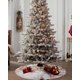 thumbnail image 4 of Falda de árbol de Navidad de rayas rosas de Papá Noel, decoraciones para el hogar, suministros para el hogar, cubierta Base de faldas de árbol de Navidad, 4 of 4