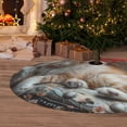 thumbnail image 6 of Picia Serene Kitten Kingdom Print Christmas Tree Skirt , Christmas Tree Skirt Ornaments for Merry Christmas Holiday Party Decorations Indoor Outdoor-48", 6 of 7