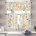 thumbnail image 4 of Boho Kitchen Curtains and Valances Set, 2D Printed Cafe Short Window Curtains for Bathroom Dining Room Minimalist Geometric Tier Treatment Drapes, 4 of 8