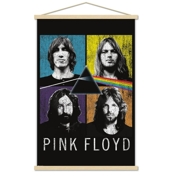 Pink Floyd - The Dark Side Of The Moon Quad Wall Poster with Magnetic Frame, 22.375" x 34"