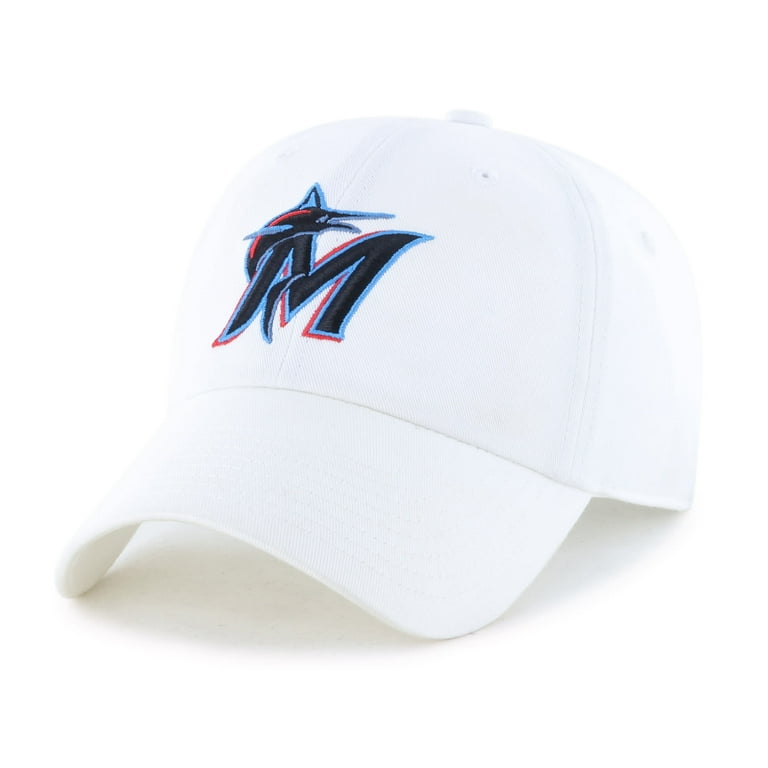 Miami Marlins Clean Up White Adjustable Baseball Cap photo 1