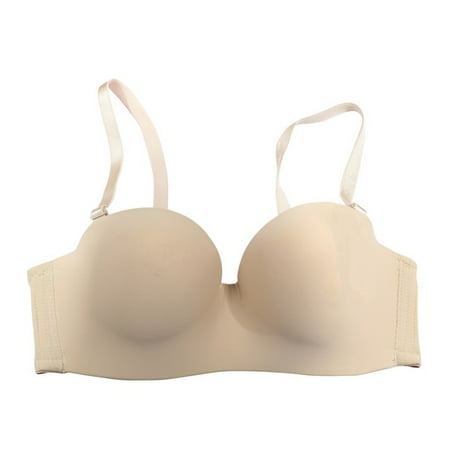 

Women Push Up Bras Seamless Smooth Convertible Straps Bra Padded Wirefree