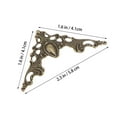 thumbnail image 4 of 24 Pcs Vintage Metal Book Corner Protector Box Book Scrapbook Album Corner Decorative Protector Cover, 4 of 7