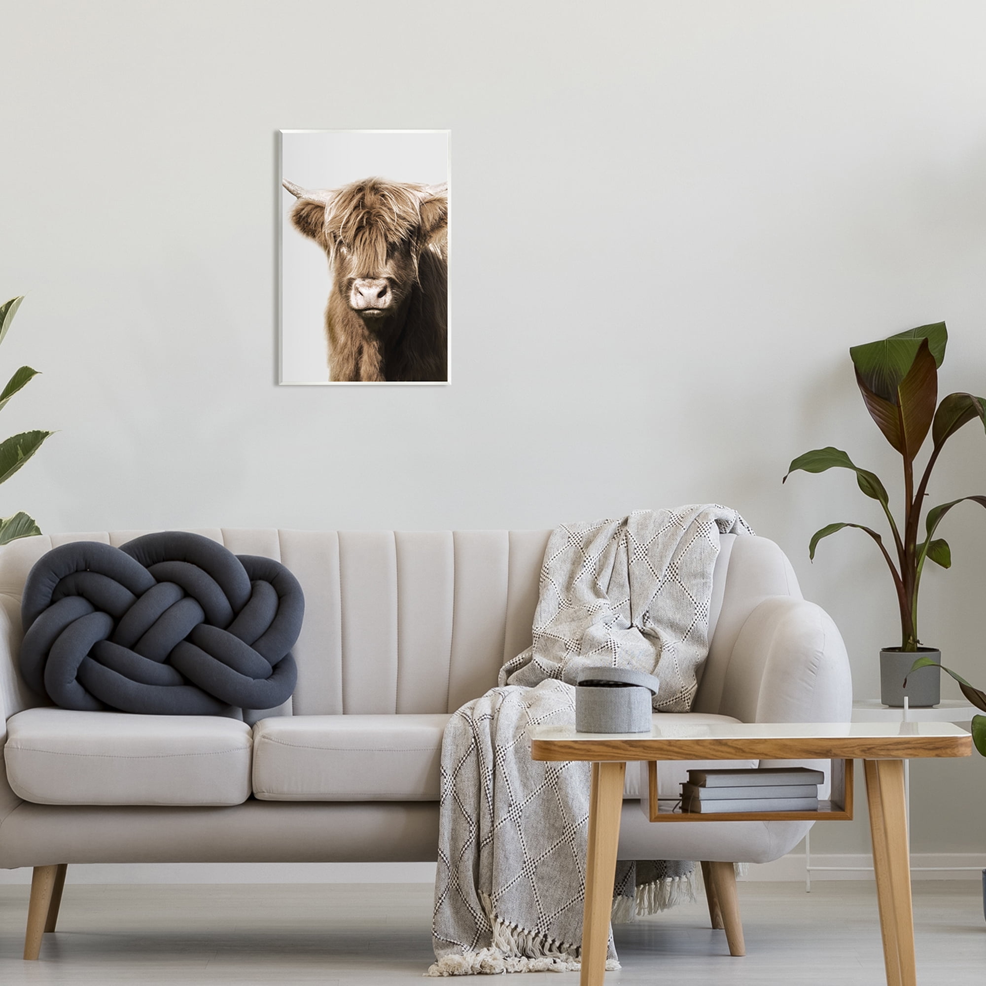 Stupell Industries Highland Cattle Close-Up Animals & Insects Photography Unframed Art Print Wall Art, 13 x 19