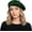 Dark Green, variant on Wool Beret for Women French Style Artist Hat Solid Color Basque Beanie Cap
