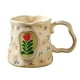 thumbnail image 2 of Taza de café de cerámica 380ml | Exquisita taza de leche casera - Cerámica vidriada duradera - Diseño elegante y moderno - Mango cómodo - Ideal para café, té, chocolate caliente | 14x9.3x8.5cm Taza, 2 of 7