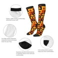 thumbnail image 6 of Fotbe Halloween Banner Symbols print Women's Men's Novelty Crew Socks Cotton Socks Knee High Socks for Walking,Running,Nurses,Pregnancy, 6 of 9