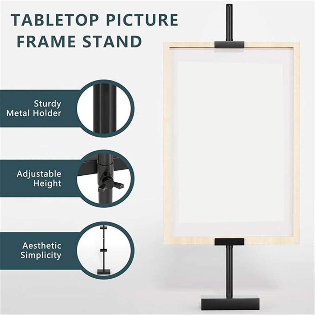 SDFGTstore Heavy Duty Adjustables Metal Photo Frame Easels Desktop Display Stand for Artwork Up to 29inch Tall