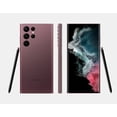 thumbnail image 3 of Samsung Galaxy S22 Ultra S9080 5G 256GB 12GB RAM Dual SIM GSM Unlocked - Burgundy Samsung N/A, 3 of 8