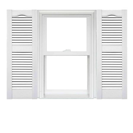 Mid America Open Louver Vinyl Shutters (1 Pair)
