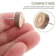 thumbnail image 2 of 100 Pcs Pine Chip Message Board Tacks Decor Cork Pushpin Map Wooden Head Thumb Bulletin, 2 of 6