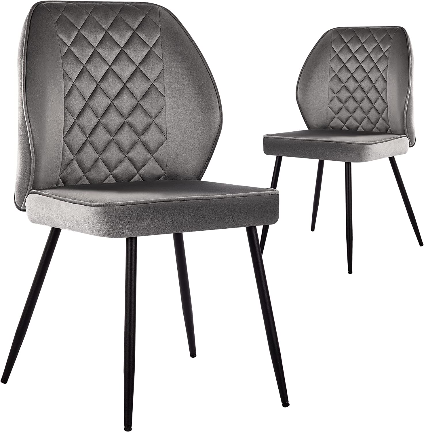 Wolmics Velvet Dining Chairs Set of 2, Accent Chair Living Room Chairs