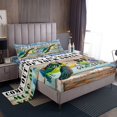thumbnail image 1 of Erosebridal Ocean Sea Turtle Sheet Set Twin, Summer Beach Theme Bedding Sets Twin Size, Inspiration Words Decor,Breathable,3-Piece, 1 of 7