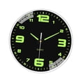 thumbnail image 2 of Reloj de pared decorativo, creativo, de fácil lectura, sencillo y moderno, para colgar en el interior, para oficina, dormitorio Grandes números negros, 2 of 9