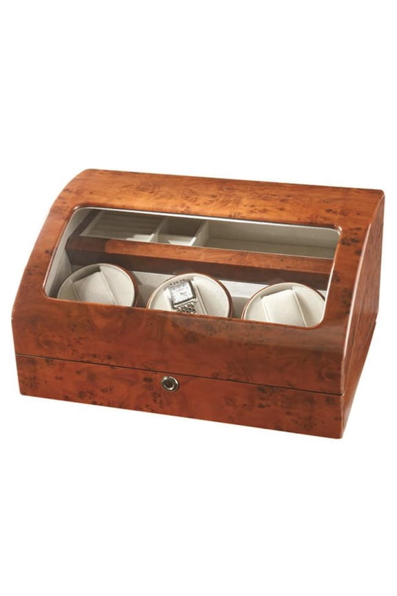 Watch Winder Box - Winds 3 Holds 2 Watches