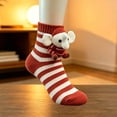 thumbnail image 5 of FAIOROI 3D Plush Animal Crew Socks for Women, Cute Cartoon Stuffed Toy Socks, Soft Cozy Knit Holiday Christmas Sock, 5 of 7