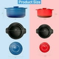 thumbnail image 2 of Gymax 2PCS Ceramic Cookware Set Casserole Clay Pot w/ Lid and Insulated Handle, 2 of 10