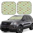 thumbnail image 2 of Picia Cute Chubby Frog 2 Piece Car Windshield Sun Shade Foldable | Foldable Sun Shield for Front Window Blocks UV Rays and Keeps Your Vehicle Cool-Small, 2 of 7