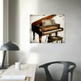 thumbnail image 3 of Music Canvas Wall Art Guitar Saxophone and Pictures Stretched Canvas Framed Art Black White Music Wall Decor for Modern Home Bedroom Living Room, 3 of 4