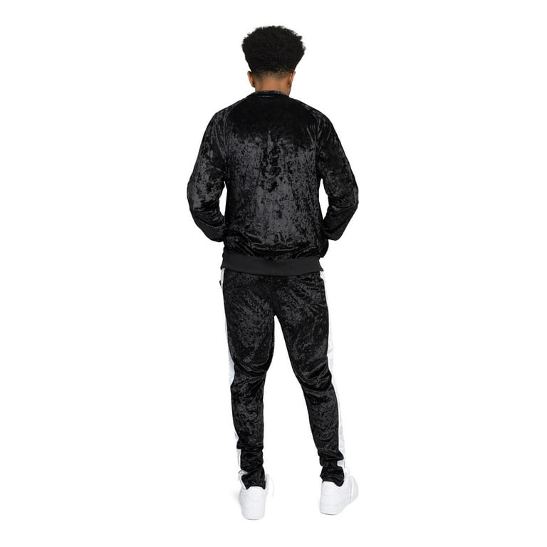 G-Style USA Men's Velvet Velour Tracksuit Set, Zipper Jacket G-Style USA Men's Velvet Velour Tracksuit Set, Zipper Jacket