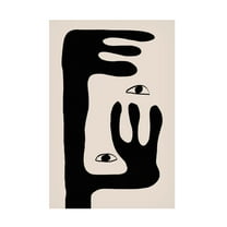 Trademark Fine Art THE MIUUS STUDIO Abstract Face No2 Canvas Wall Art