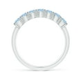 thumbnail image 2 of Angara Natural 0.7 Ct. Aquamarine Non Eternity Ring in 14K White Gold for Women (Ring Size: 3), 2 of 12