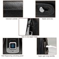 thumbnail image 1 of Cartera Inteligente Con Huellas Dactilares, Cremallera Antirrobo de Cuero, Bolso de Negocios Grande, Monedero, Monedero, Estuche para Tarjeteros, Cartera de Cuero para Hombres,, 1 of 7