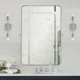 thumbnail image 7 of TEHOME Aura  Brushed Nickel Bathroom Mirror, 24x36 inches, Stainless Steel framed, Pivoting Rectangle, 7 of 7