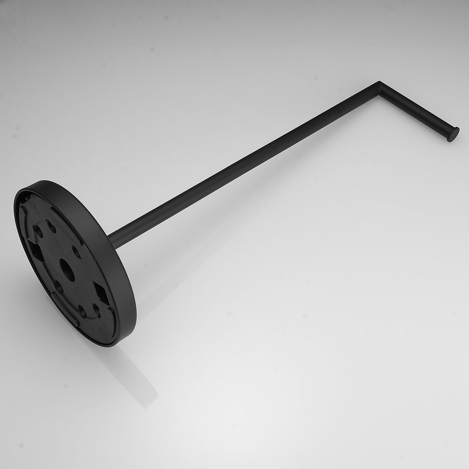 Freestanding Stainless Steel Toilet Paper Holder in Matte Black