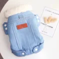 thumbnail image 4 of Abrigo de lana de cordero vaquero para mascotas, abrigo de parka para perros pequeños con cuello grueso y grueso, ropa para mascotas, abrigo para perros, accesorios para perros, 4 of 5