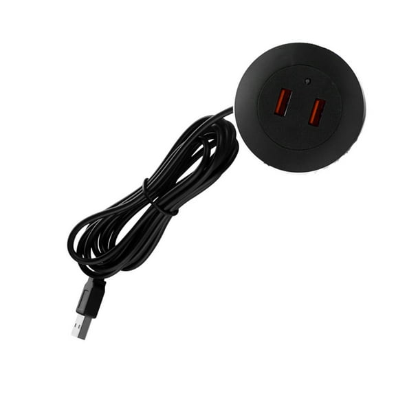 USB Port Desktop Embedded Charging Connector For USB Desk Data Line Splitter Charging Socket for Home