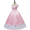 thumbnail image 3 of Women's Pink Princess Costume Dress Princess Dress Up Fancy Gown, 3 of 7