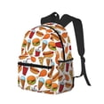 thumbnail image 2 of Daiia Hot Dog Burger School Backpack for Men Women, Unisex Large Waterproof Bookbag Schoolbag Casual Daypack for High School/College/Teens/Travel/Work Black, 2 of 8