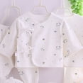 thumbnail image 6 of CAUYDY Newborn Clothes Baby Boy Girl Layette Set Long Sleeve Shirt 2Pants Warm Hat Bib Bellyband 7-Pieces Infant Shower Gift Preemie Pjs Set All Seasons (Sizes 0-3 Months,Light Blue), 6 of 6